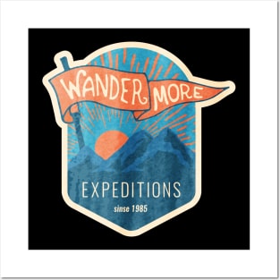 wander more by trumpkins design Posters and Art